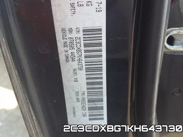 2C3CDXBG7KH643730 фото 2