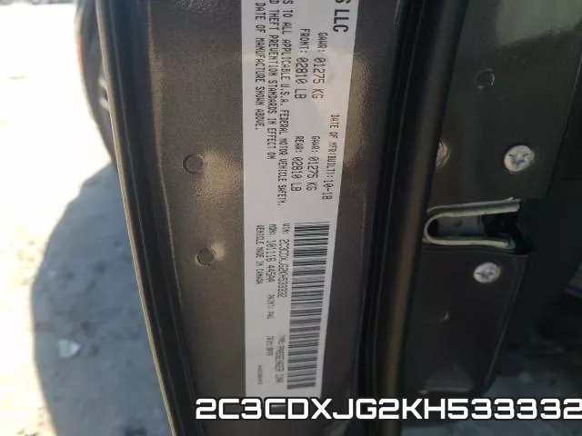 2C3CDXJG2KH533332 фото 2