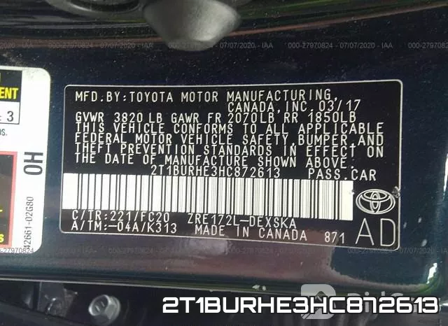 2T1BURHE3HC872613 фото 9