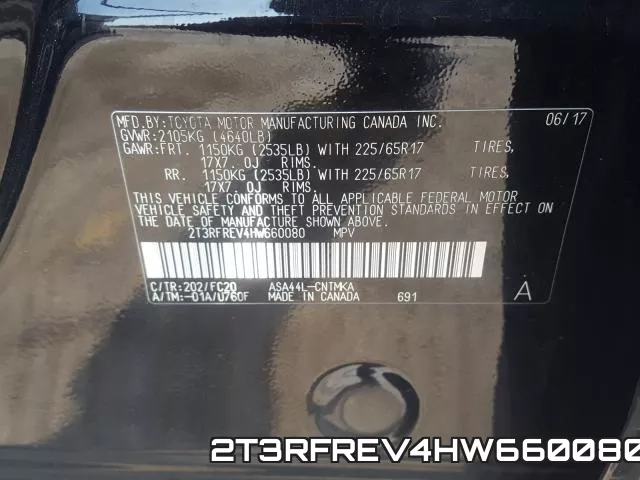 2T3RFREV4HW660080 фото 2