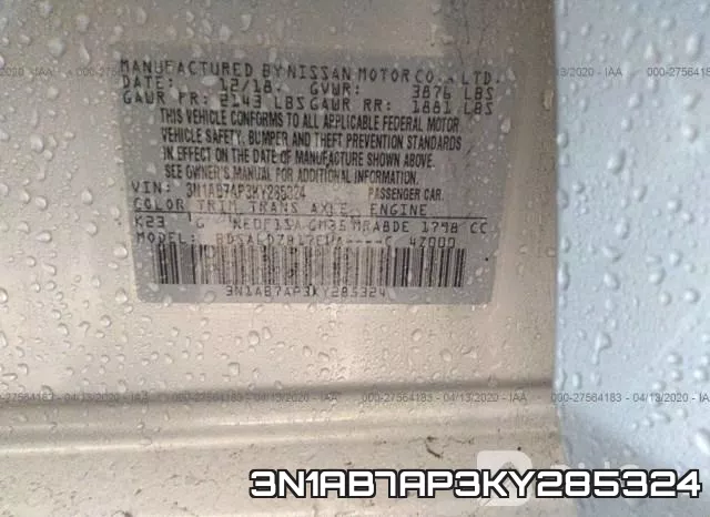 3N1AB7AP3KY285324 фото 10