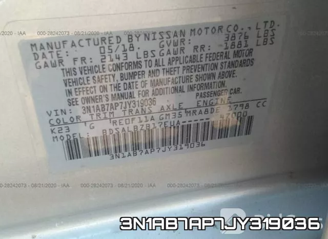 3N1AB7AP7JY319036 фото 10