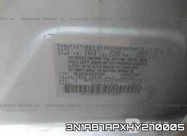 3N1AB7APXHY270005 фото 10