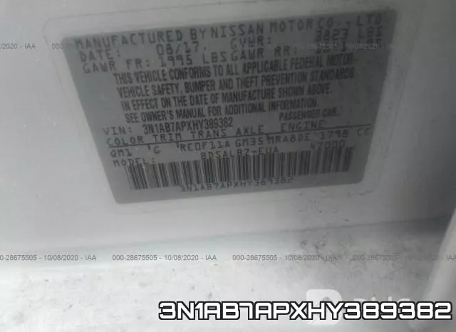 3N1AB7APXHY389382 фото 10