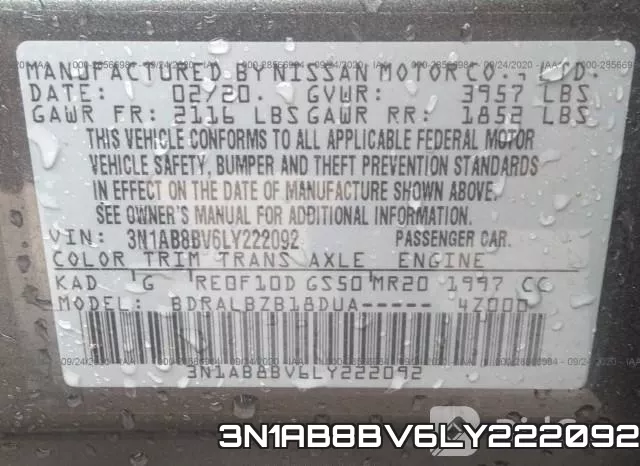 3N1AB8BV6LY222092 фото 10