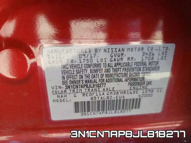 3N1CN7AP8JL818277 фото 2
