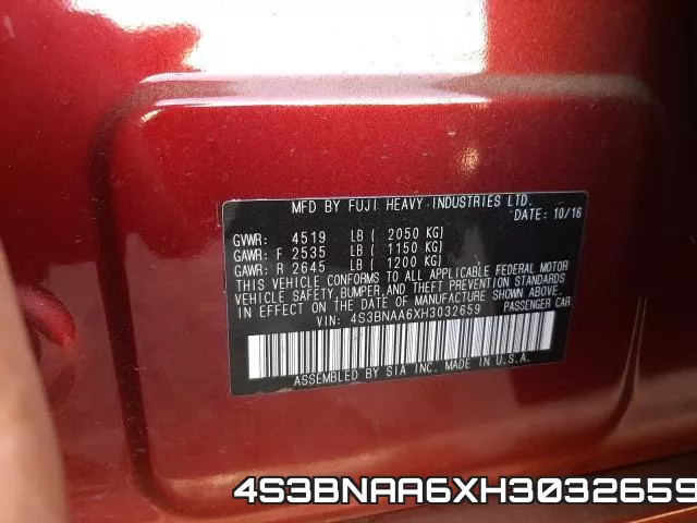4S3BNAA6XH3032659 фото 2