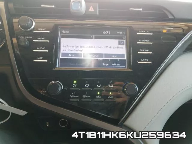 4T1B11HK6KU259634 фото 10
