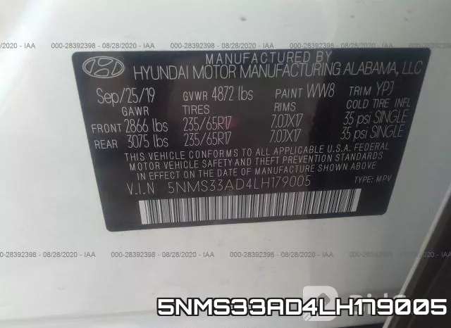 5NMS33AD4LH179005 фото 10