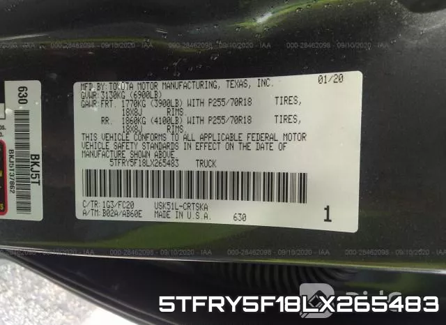 5TFRY5F18LX265483 фото 10