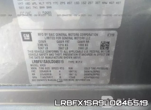 LRBFX1SA9LD046519 фото 10