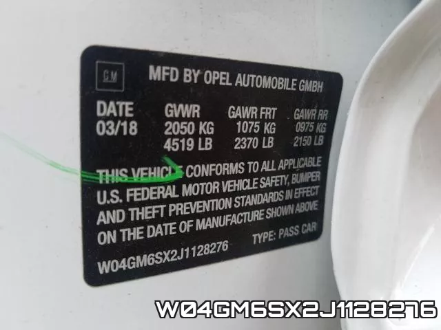 W04GM6SX2J1128276 фото 2