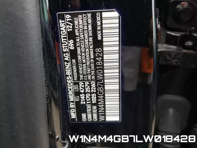 W1N4M4GB7LW018428 фото 2