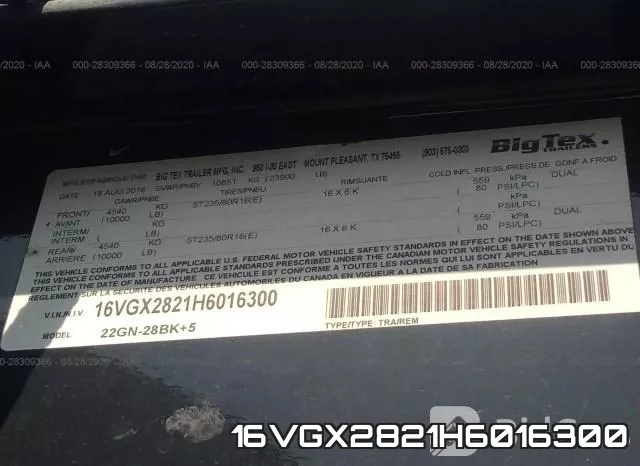 16VGX2821H6016300 фото 10