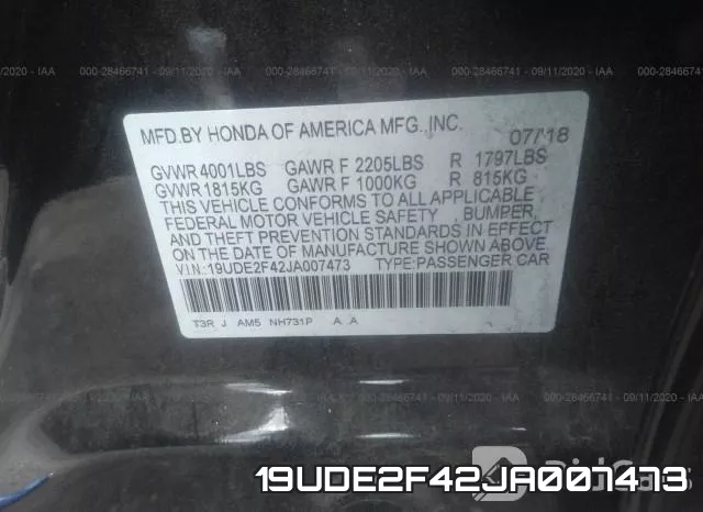 19UDE2F42JA007473 фото 10