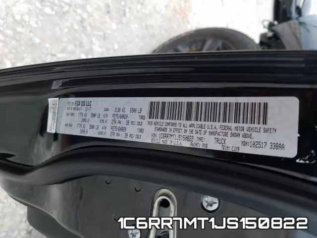1C6RR7MT1JS150822 фото 2