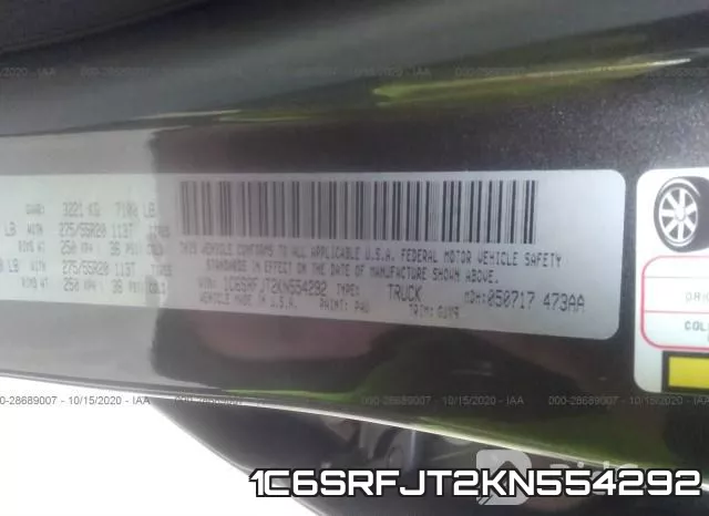 1C6SRFJT2KN554292 фото 10