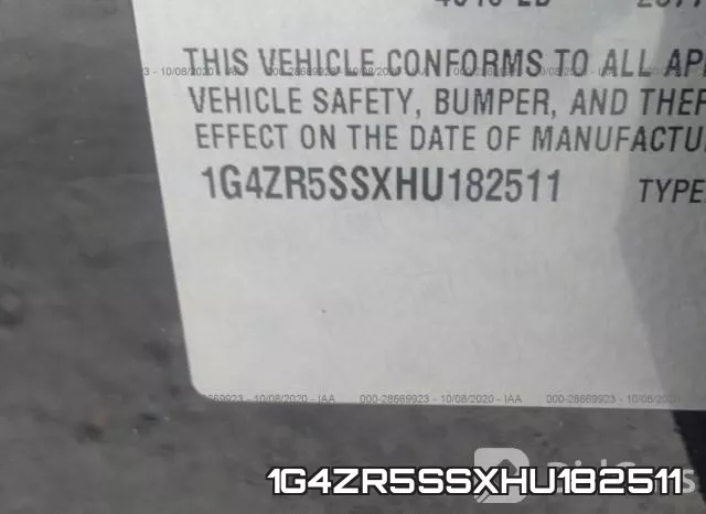 1G4ZR5SSXHU182511 фото 10
