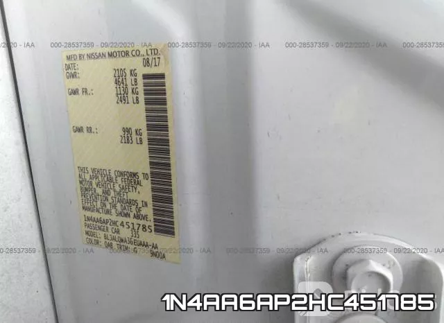 1N4AA6AP2HC451785 фото 10