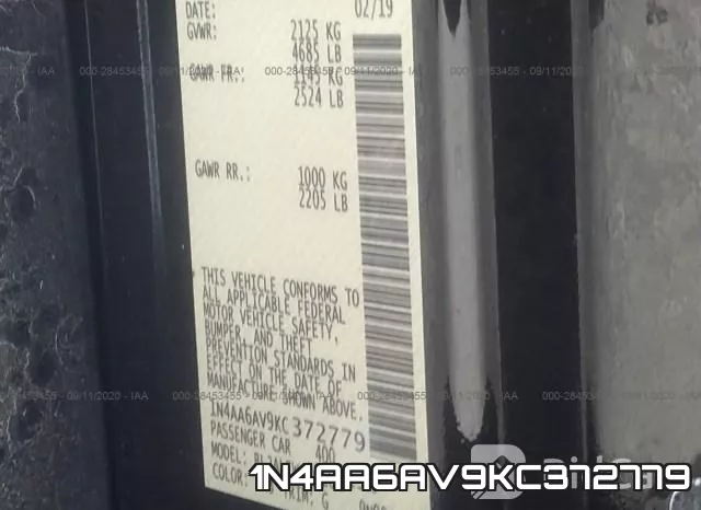 1N4AA6AV9KC372779 фото 10