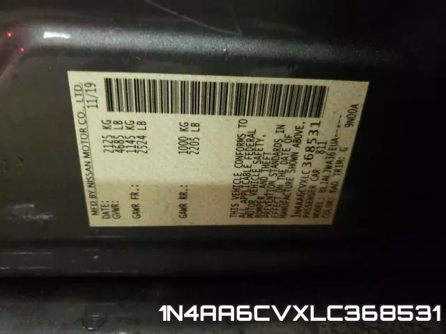 1N4AA6CVXLC368531 фото 2