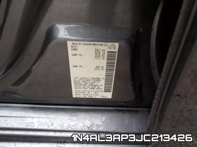 1N4AL3AP3JC213426 фото 2