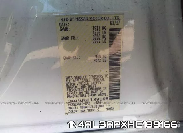 1N4AL3APXHC189166 фото 10