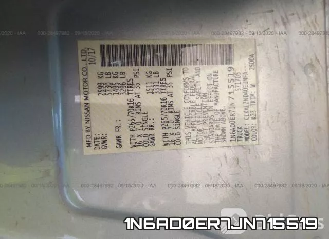 1N6AD0ER7JN715519 фото 10