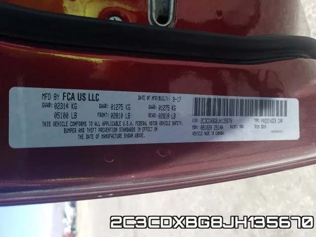 2C3CDXBG8JH135670 фото 2