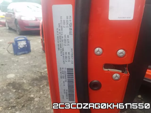 2C3CDZAG0KH617550 фото 2