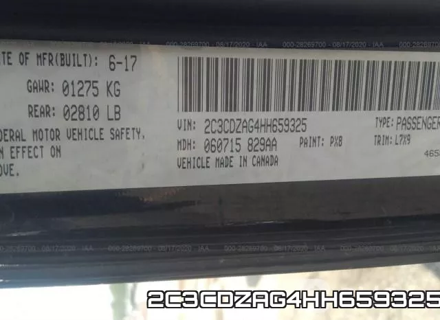2C3CDZAG4HH659325 фото 10