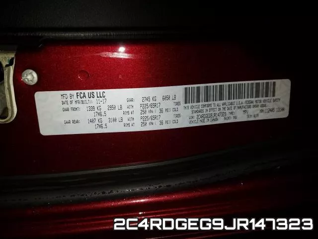 2C4RDGEG9JR147323 фото 2