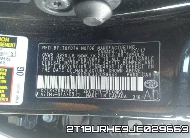 2T1BURHE3JC029663 фото 10