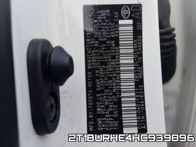 2T1BURHE4HC939896 фото 2
