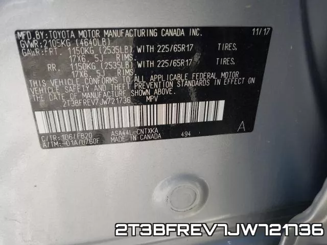 2T3BFREV7JW721736 фото 2