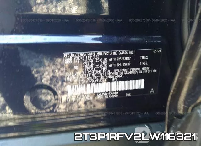 2T3P1RFV2LW116321 фото 10