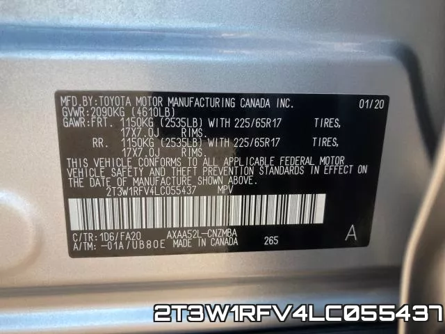 2T3W1RFV4LC055437 фото 2