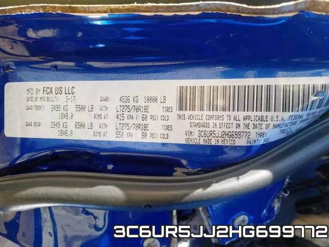 3C6UR5JJ2HG699772 фото 2