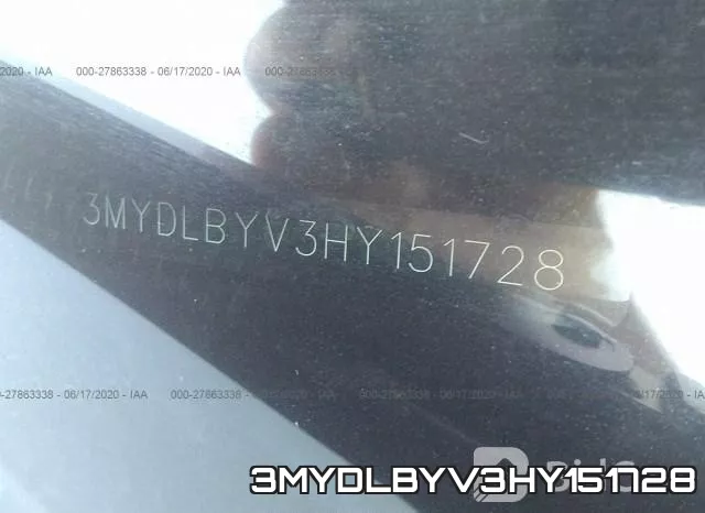 3MYDLBYV3HY151728 фото 10