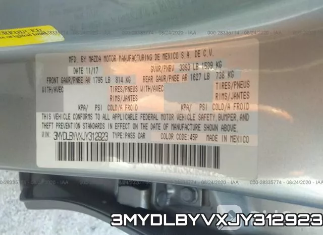 3MYDLBYVXJY312923 фото 10
