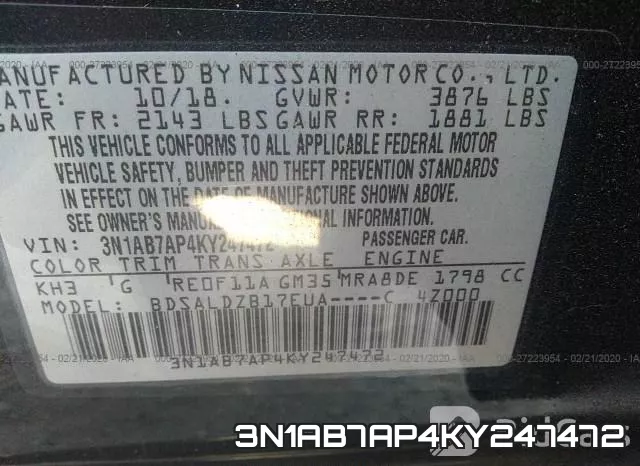 3N1AB7AP4KY247472 фото 10