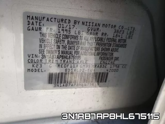 3N1AB7AP8HL675115 фото 2