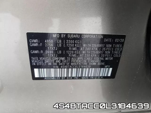 4S4BTACC0L3184639 фото 2