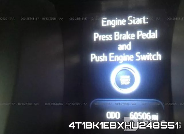 4T1BK1EBXHU248551 фото 8