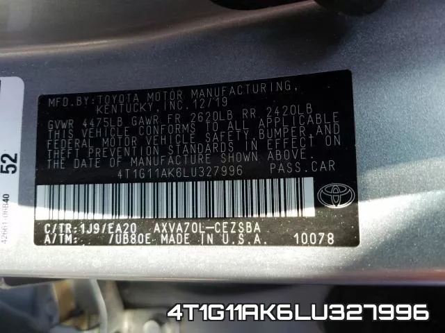 4T1G11AK6LU327996 фото 2