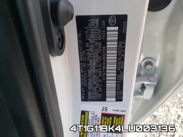 4T1G11BK4LU003136 фото 2