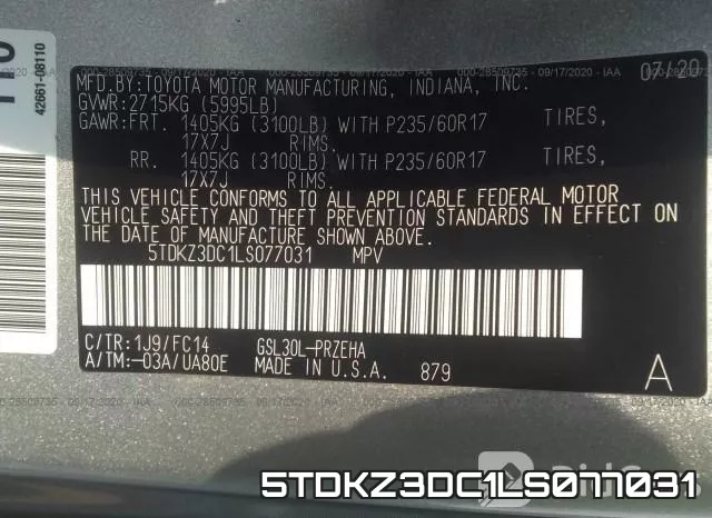 5TDKZ3DC1LS077031 фото 10
