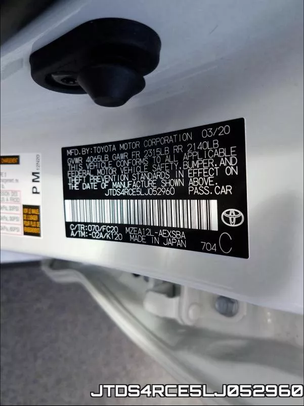 JTDS4RCE5LJ052960 фото 2