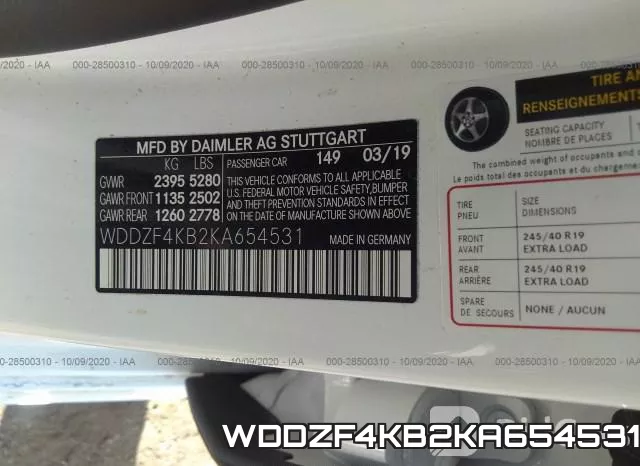WDDZF4KB2KA654531 фото 10