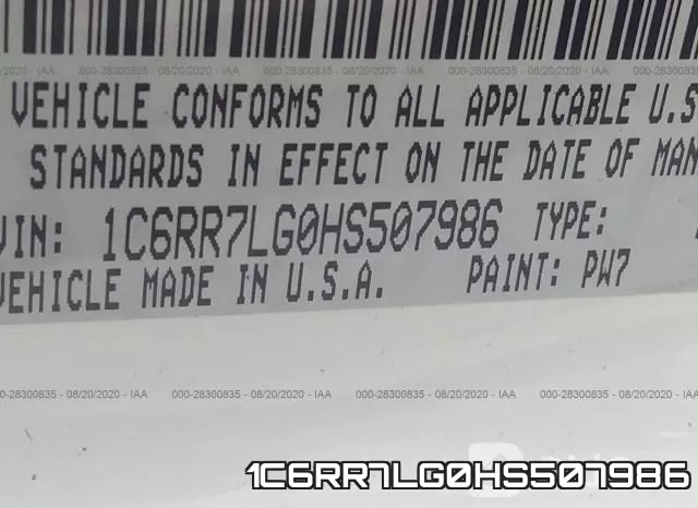 1C6RR7LG0HS507986 фото 10